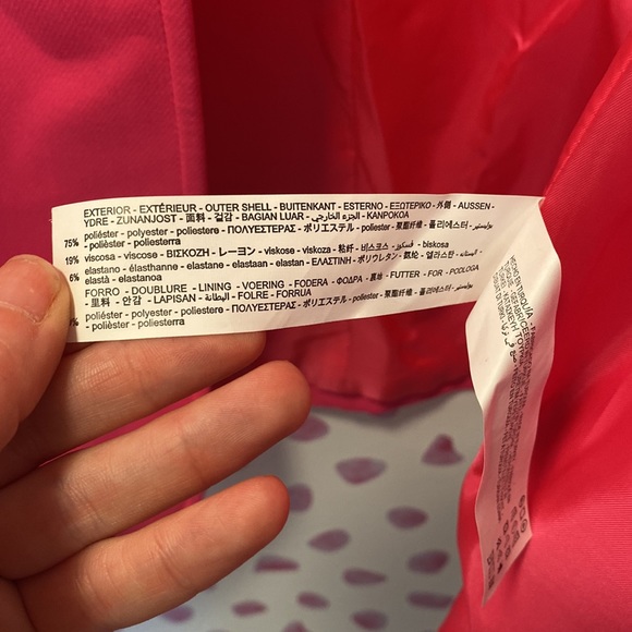 Hot Pink Zara Menswear Style Blazer with Tortoise Buttons NWT Size Small - Picture 7 of 10
